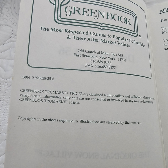 The Fifth Greenbook Guide to Department 56 Villages Vintage 1995 with Wishlists - Picture 12 of 16